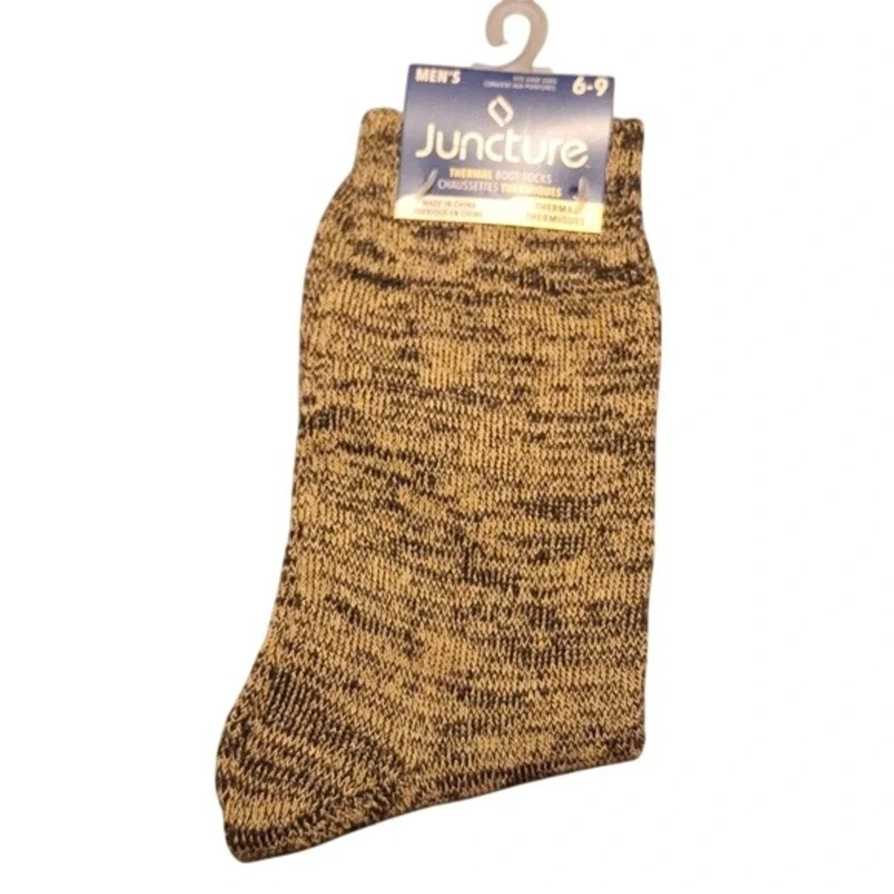 Juncture Thermal Boot Sock Bundle Blue Brown Marled Size 6-9 NEW‎